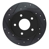 R1 Concepts 19-25 Nissan ALTIMA Rear Left Drilled & Slotted Black Brake Rotor by R1 Concepts RNC-633-67113L