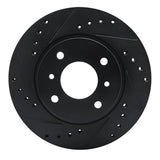 R1 Concepts 90-92 Infiniti M30 Front Left Drilled & Slotted Black Brake Rotor by R1 Concepts RNC-633-68000L