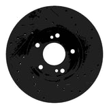 R1 Concepts 90-97 Infiniti J30 Front Left Drilled & Slotted Black Brake Rotor by R1 Concepts RNC-633-68002L