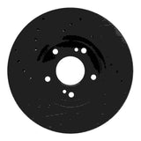 R1 Concepts 90-97 Infiniti Q45 Front Right Drilled & Slotted Black Brake Rotor by R1 Concepts RNC-633-68002R