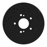 R1 Concepts 90-97 Infiniti Q45 Front Right Drilled & Slotted Black Brake Rotor by R1 Concepts RNC-633-68002R