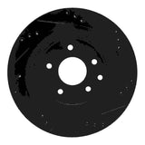 R1 Concepts 02-06 Infiniti M45 Rear Left Drilled & Slotted Black Brake Rotor by R1 Concepts RNC-633-68006L