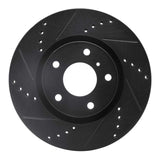 R1 Concepts 03-05 Infiniti G35 Front Left Drilled & Slotted Black Brake Rotor by R1 Concepts RNC-633-68007L