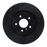 R1 Concepts 03-08 Infiniti G35 Front Left Drilled & Slotted Black Brake Rotor by R1 Concepts RNC-633-68008L