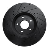 R1 Concepts 05-14 Infiniti FX45 Front Right Drilled & Slotted Black Brake Rotor by R1 Concepts RNC-633-68014R