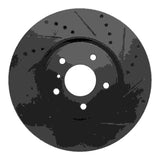 R1 Concepts 05-14 Infiniti FX45 Front Right Drilled & Slotted Black Brake Rotor by R1 Concepts RNC-633-68014R
