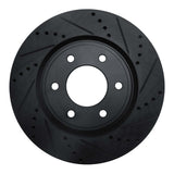 R1 Concepts 07-24 Infiniti QX80 Front Right Drilled & Slotted Black Brake Rotor by R1 Concepts RNC-633-68016R