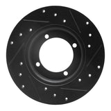 R1 Concepts 85-91 Dodge COLT Front Left Drilled & Slotted Black Brake Rotor by R1 Concepts RNC-633-72002L