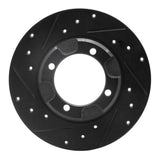 R1 Concepts 85-91 Dodge COLT Front Left Drilled & Slotted Black Brake Rotor by R1 Concepts RNC-633-72002L