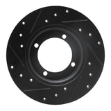 R1 Concepts 85-91 Dodge COLT Front Right Drilled & Slotted Black Brake Rotor by R1 Concepts RNC-633-72002R