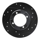 R1 Concepts 85-91 Dodge COLT Front Right Drilled & Slotted Black Brake Rotor by R1 Concepts RNC-633-72002R