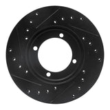 R1 Concepts 83-91 Dodge COLT Front Right Drilled & Slotted Black Brake Rotor by R1 Concepts RNC-633-72003R