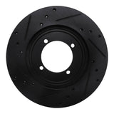 R1 Concepts 84-90 Dodge COLT Front Right Drilled & Slotted Black Brake Rotor by R1 Concepts RNC-633-72009R