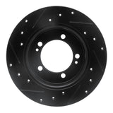 R1 Concepts 90-94 Eagle Talon Rear Right Drilled & Slotted Black Brake Rotor by R1 Concepts RNC-633-72012R