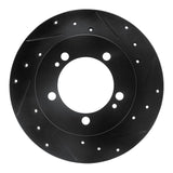 R1 Concepts 90-94 Eagle Talon Rear Right Drilled & Slotted Black Brake Rotor by R1 Concepts RNC-633-72012R