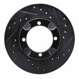 R1 Concepts 91-92 Dodge COLT Front Right Drilled & Slotted Black Brake Rotor by R1 Concepts RNC-633-72013R