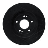R1 Concepts 91-93 Dodge STEALTH Front Left Drilled & Slotted Black Brake Rotor by R1 Concepts RNC-633-72014L