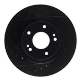 R1 Concepts 91-93 Dodge STEALTH Front Left Drilled & Slotted Black Brake Rotor by R1 Concepts RNC-633-72014L