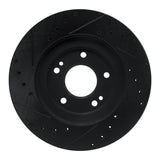 R1 Concepts 91-93 Dodge STEALTH Front Right Drilled & Slotted Black Brake Rotor by R1 Concepts RNC-633-72014R