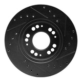 R1 Concepts 91-04 Dodge STEALTH Front Left Drilled & Slotted Black Brake Rotor by R1 Concepts RNC-633-72015L