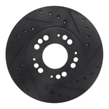 R1 Concepts 91-04 Dodge STEALTH Front Right Drilled & Slotted Black Brake Rotor by R1 Concepts RNC-633-72015R