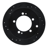 R1 Concepts 91-99 Dodge STEALTH Rear Left Drilled & Slotted Black Brake Rotor by R1 Concepts RNC-633-72016L