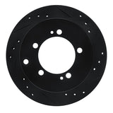 R1 Concepts 91-99 Dodge STEALTH Rear Right Drilled & Slotted Black Brake Rotor by R1 Concepts RNC-633-72016R