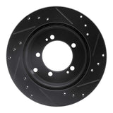 R1 Concepts 91-93 Dodge STEALTH Rear Left Drilled & Slotted Black Brake Rotor by R1 Concepts RNC-633-72017L