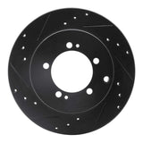 R1 Concepts 91-93 Dodge STEALTH Rear Left Drilled & Slotted Black Brake Rotor by R1 Concepts RNC-633-72017L