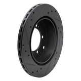 R1 Concepts 91-93 Dodge STEALTH Rear Right Drilled & Slotted Black Brake Rotor by R1 Concepts RNC-633-72017R