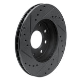 R1 Concepts 90-93 Mitsubishi Galant Front Right Drilled & Slotted Black Brake Rotor by R1 Concepts RNC-633-72018R