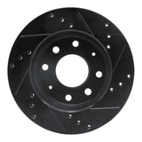 R1 Concepts 88-07 Dodge Colt Front Left Drilled & Slotted Black Brake Rotor by R1 Concepts RNC-633-72022L