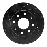 R1 Concepts 88-07 Dodge Colt Front Left Drilled & Slotted Black Brake Rotor by R1 Concepts RNC-633-72022L