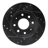 R1 Concepts 88-07 Dodge Colt Front Right Drilled & Slotted Black Brake Rotor by R1 Concepts RNC-633-72022R