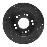R1 Concepts 90-05 Chrysler SEBRING Front Left Drilled & Slotted Black Brake Rotor by R1 Concepts RNC-633-72023L