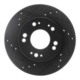 R1 Concepts 90-05 Chrysler SEBRING Front Left Drilled & Slotted Black Brake Rotor by R1 Concepts RNC-633-72023L