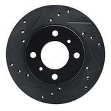 R1 Concepts 92-00 Dodge COLT Front Left Drilled & Slotted Black Brake Rotor by R1 Concepts RNC-633-72024L