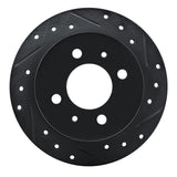 R1 Concepts 92-96 Dodge COLT Rear Right Drilled & Slotted Black Brake Rotor by R1 Concepts RNC-633-72026R