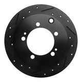 R1 Concepts 94-07 Chrysler SEBRING Rear Left Drilled & Slotted Black Brake Rotor by R1 Concepts RNC-633-72028L