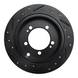 R1 Concepts 94-07 Chrysler SEBRING Rear Right Drilled & Slotted Black Brake Rotor by R1 Concepts RNC-633-72028R