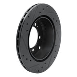 R1 Concepts 94-95 Eagle Talon Rear Right Drilled & Slotted Black Brake Rotor by R1 Concepts RNC-633-72029R