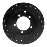 R1 Concepts 97-04 Mitsubishi DIAMANTE Rear Right Drilled & Slotted Black Brake Rotor by R1 Concepts RNC-633-72030R