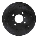 R1 Concepts 98-07 Mitsubishi Mirage Front Left Drilled & Slotted Black Brake Rotor by R1 Concepts RNC-633-72033L