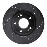 R1 Concepts 00-24 Chrysler SEBRING Front Left Drilled & Slotted Black Brake Rotor by R1 Concepts RNC-633-72034L