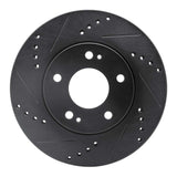 R1 Concepts 00-24 Chrysler SEBRING Front Left Drilled & Slotted Black Brake Rotor by R1 Concepts RNC-633-72034L