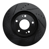 R1 Concepts 00-24 Chrysler SEBRING Front Right Drilled & Slotted Black Brake Rotor by R1 Concepts RNC-633-72034R
