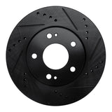 R1 Concepts 00-24 Chrysler SEBRING Front Right Drilled & Slotted Black Brake Rotor by R1 Concepts RNC-633-72034R