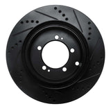 R1 Concepts 03-06 Mitsubishi Lancer Rear Left Drilled & Slotted Black Brake Rotor by R1 Concepts RNC-633-72036L
