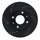 R1 Concepts 04-04 Mitsubishi Lancer Front Left Drilled & Slotted Black Brake Rotor by R1 Concepts RNC-633-72039L