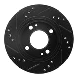 R1 Concepts 14-15 Mitsubishi Mirage Front Right Drilled & Slotted Black Brake Rotor by R1 Concepts RNC-633-72045R